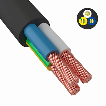 Провод ПВС 3х2,5 черный в Хабаровске
