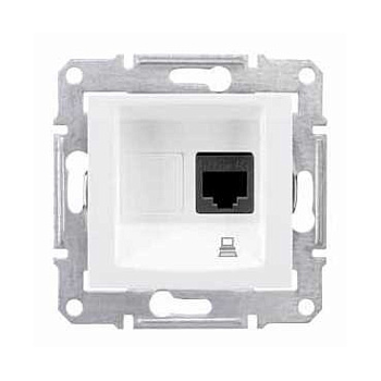 Розетка компьютерная SEDNA Schneider Electric белая в Хабаровске