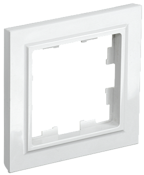 Рамка одинарная BRITE IEK белая в Хабаровске