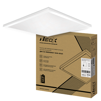 Панель светодиодная универсальная ДВО-02-EMERGENCY 4040-ОПАЛ 40Вт 4000K 595х595мм NEOX без БАП-10W90 в Хабаровске