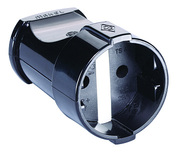 Штепсель MAKEL черный в Хабаровске