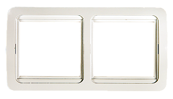 Рамка двойная горизонтальная CLASSICO белая 2302H IN HOME в Хабаровске