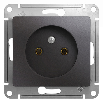 Розетка 1ая Glossa графит в Хабаровске