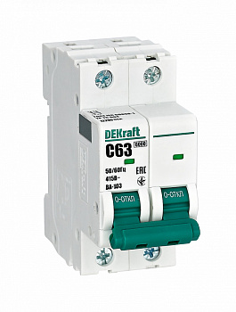 Автоматический выключатель DEKraft ВА-103 2Р 63А 6кА х-ка C в Хабаровске