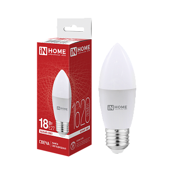 Лампа светодиодная LED-СВЕЧА-VC 14Вт 230В E27 4000K 1330Лм IN HOME в Хабаровске