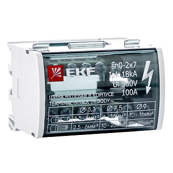 Шина нулевая в корпусе (2х7) EKF PROxima в Хабаровске