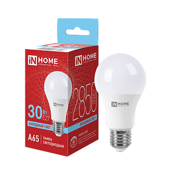 Лампа светодиодная LED-A65-VC 30Вт 230В Е27 6500К 2850Лм IN HOME в Хабаровске
