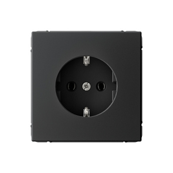 ARTGALLERY РОЗЕТКА с заземлением, 16А, механизм, быстрозажим. клем., КАРБОН в Хабаровске