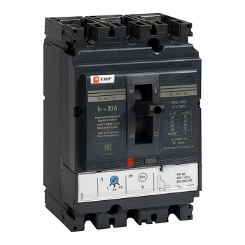 Выключатель автоматический ВА-99C (Compact NS) 160/80А 3Р 36кА EKF PROxima в Хабаровске