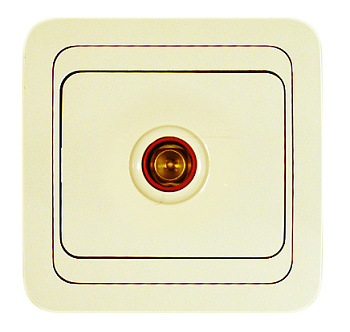 Розетка телевизионная МИМОЗА MAKEL крем в Хабаровске