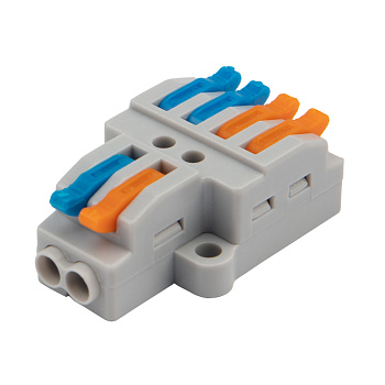 Разветвительная клемма REXANT с рычажком 2-4 0,08-4 мм с монтажной площадкой в Хабаровске