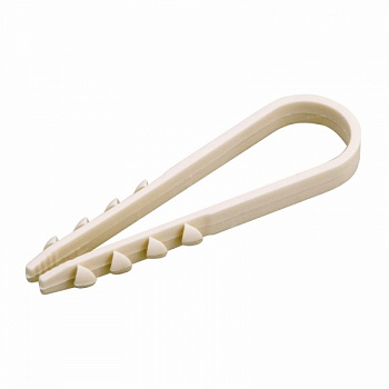 Дюбель-хомут нейлоновый PROconnect 11-18 мм, белый, упаковка 100 шт. в Хабаровске