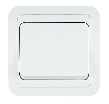 Выключатель одноклавишный МИМОЗА MAKEL белый в Хабаровске