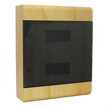 Щит распределительный навесной пластиковый ЩРН-П-24 модуля 370х302х95мм IP40 сосна в Хабаровске