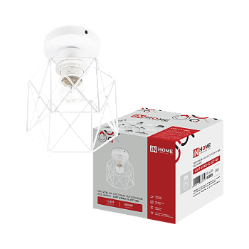 Светильник настенно-потолочный под лампу LOFT ATIKO-CL-E27-WH Е27 белый IN HOME в Хабаровске