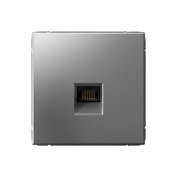 ARTGALLERY РОЗЕТКА компьютерная RJ45, кат. 6A, механизм, СТАЛЬ в Хабаровске