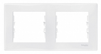 Рамка двойная SEDNA Schneider Electric белая в Хабаровске