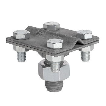 Зажим прута на штыре (пластина 56х56мм) HZ EKF PROxima в Хабаровске