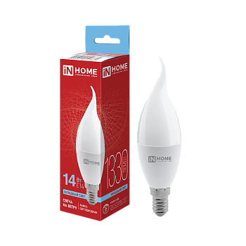 Лампа светодиодная LED-СВЕЧА НА ВЕТРУ-VC 14Вт 230В E14 6500K 1330Лм IN HOME в Хабаровске