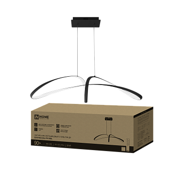 Светильник светодиодный ESTETIKA DALI-FX-90BL 90Вт 230В 3000-6500K 920х245x230мм 1.2м трос ДУ черный IN HOME в Хабаровске