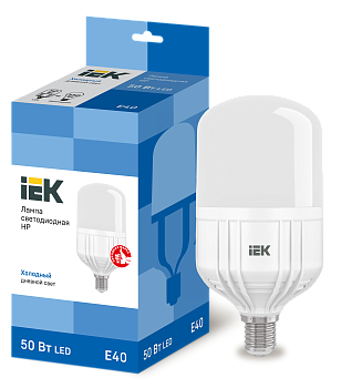 Лампа светодиодная HP 50Вт 230В 6500К E40 IEK в Хабаровске