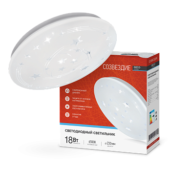 Светильник светодиодный серии DECO СОЗВЕЗДИЕ 18Вт 230В 6500К 1620Лм 260х55мм IN HOME в Хабаровске
