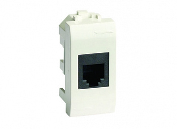 Розетка компьютерная RJ45 кат.5e экран., 8P8C, Brava, белая, 1мод DKC в Хабаровске