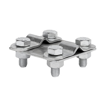 Зажим контрольный прут-прут (пластина 57х57мм) HZ EKF PROxima в Хабаровске