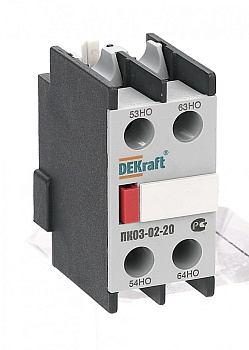 Приставка контактная дополнительные контакты 2НО лицевой установки ПК-03 DEKraft в Хабаровске