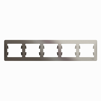 Рамка пятиместная Glossa SE платина в Хабаровске