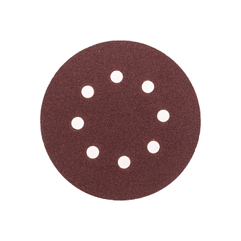 Диск абразивный на ворсовой основе, на липучке, перфорированный, P100, 125мм, 10 шт. KRANZ в Хабаровске