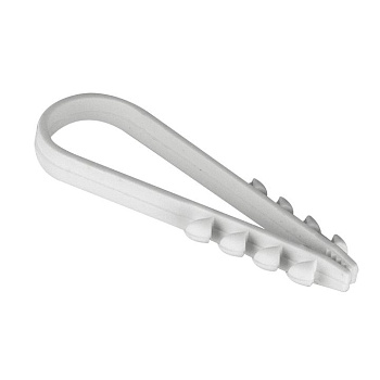 Дюбель-хомут для круглого кабеля (19-25мм) белый (100шт.) EKF PROxima в Хабаровске