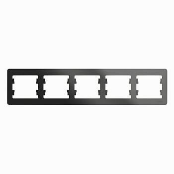 Рамка пятиместная Glossa SE антрацит в Хабаровске