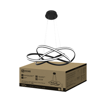 Светильник светодиодный ESTETIKA DALI-HL-120BL 120Вт 230В 3000-6500K 600х490x170мм 1.2м трос ДУ черный IN HOME в Хабаровске