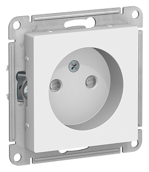 Розетка одинарная AtlasDesign SE без з/к со шторками лотос в Хабаровске