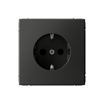 ARTGALLERY РОЗЕТКА с заземлением со шторками, 16А, механизм, БАЗАЛЬТ в Хабаровске