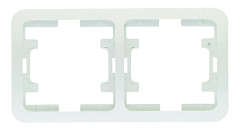 Рамка двойная МИМОЗА MAKEL белая в Хабаровске