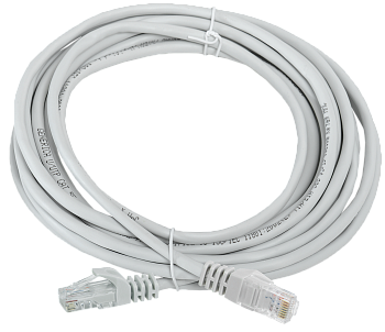 Коммутационный шнур (патч-корд), катигории 5Е UTP 5м серый GENERICA в Хабаровске