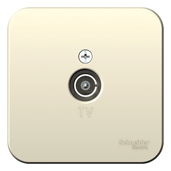 Розетка телевизионная BLANCA SE накладная с изоляционной пластиной молочная в Хабаровске