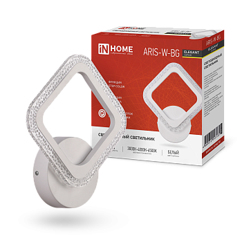 Светильник светодиодный ELEGANT ARIS-W-BG 15Вт 230В 3000-6500K 1200Лм STEP COLOR белый IN HOME в Хабаровске