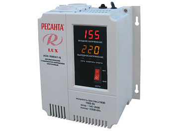Стабилизатор напряжения однофазный цифровой настенный ACH-1500Н/1-Ц Lux Ресанта в Хабаровске