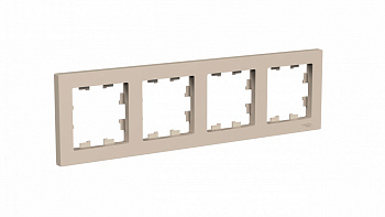 Рамка четырехместная AtlasDesign SE песочная в Хабаровске
