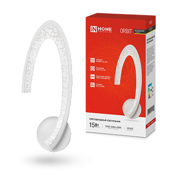 Светильник светодиодный ELEGANT ORBIT 15Вт 230В 3000-6500K 1200Лм STEP COLOR белый IN HOME в Хабаровске