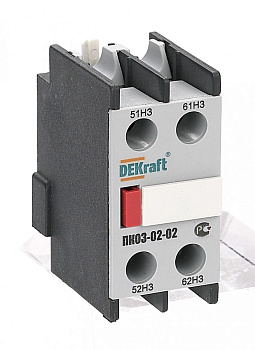 Приставка контактная дополнительные контакты 2НЗ лицевой установки ПК-03 DEKraft в Хабаровске