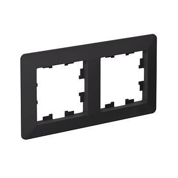 Рамка двойная AtlasDesign AIR SE КАРБОН/дымчатая черная в Хабаровске