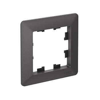 Рамка одинарная AtlasDesign AIR SE БАЗАЛЬТ/дымчатая черная в Хабаровске