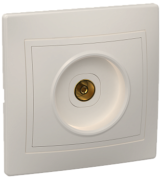 РТВ10-ККм Розетка 1местная телевизионная КВАРТА (кремовый) IEK в Хабаровске