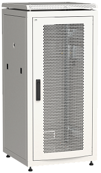 ITK Шкаф сетевой 19" LINEA N 24U 600х600 мм перфорированная передняя дверь серый в Хабаровске