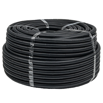 Труба гофрированная FRHF с зондом d20мм черная Plast EKF PROxima в Хабаровске