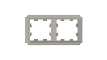 Рамка двойная AtlasDesign SE Antique шампань в Хабаровске